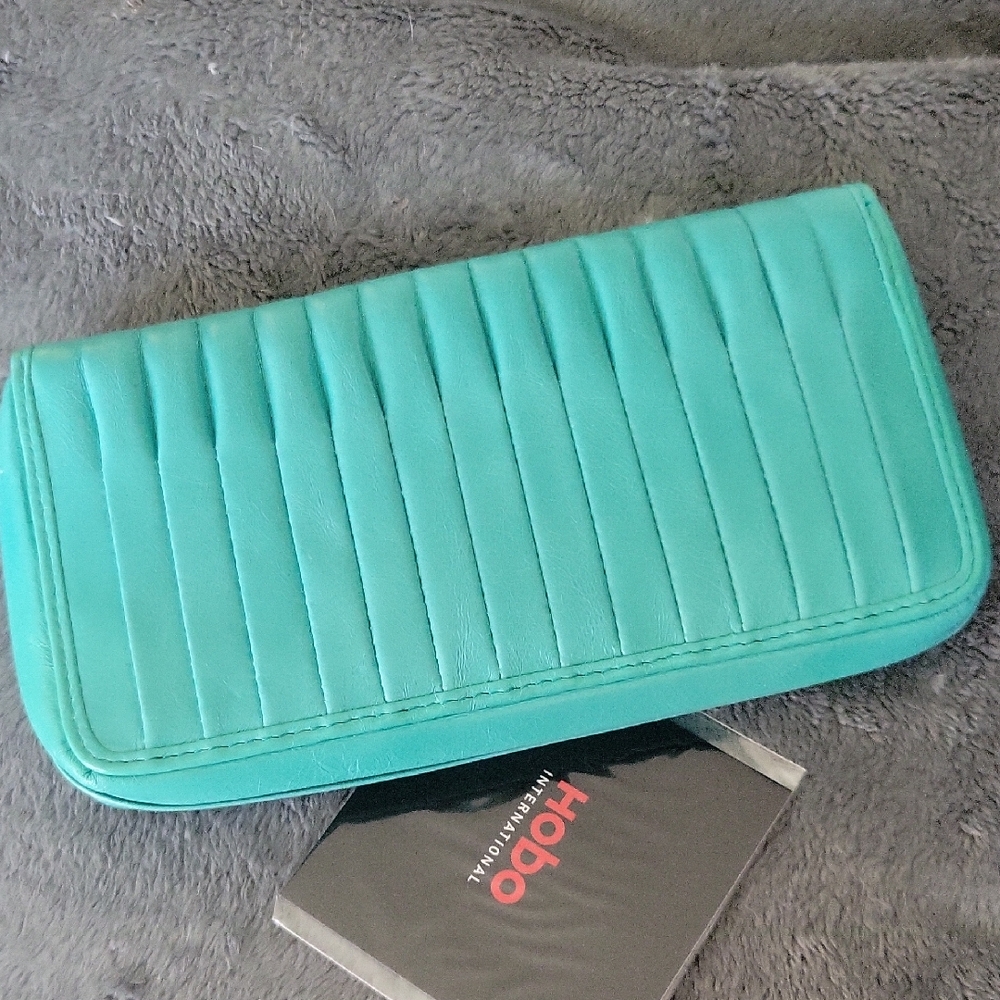 NWT HOBO Turquoise Women's Leather Wallet